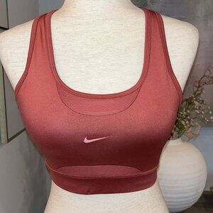 NIKE perforated lined padded sports bra size